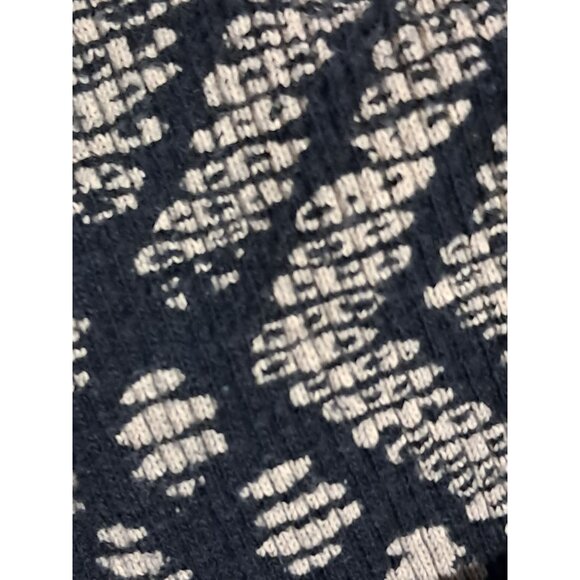 Free People Geometric Black & White Knit Long Sleeve Top Size M - Picture 8 of 9